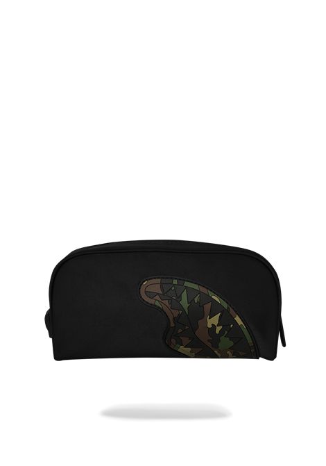 Astuccio con stampa SPRAYGROUND | 910B9337NSZSHARK CENTRAL BLACK NYLON CAMO